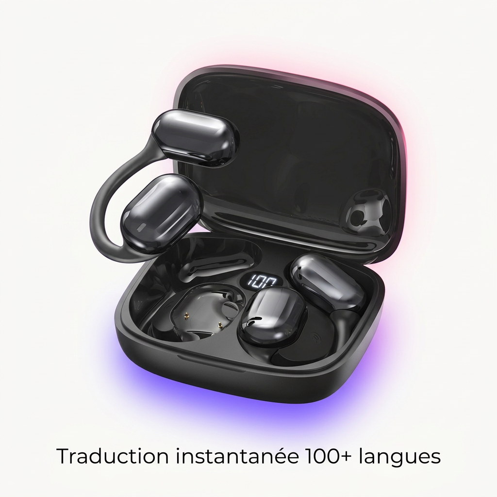 Écouteurs Traducteurs Instantanés Sans Fil – Parlez & Comprenez Sans Barrière 🌍