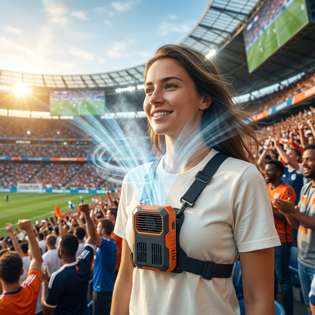 GreenKyo ProCool — Portable Neck Fan 6000mAh | Hands-Free Wearable Fan for Outdoor & Sports
