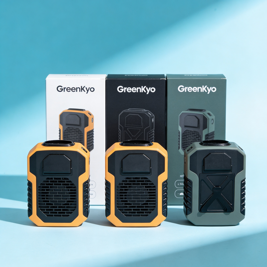GreenKyo ProCool Duo Pack — 2 portable wearable fans bundle for couples and families